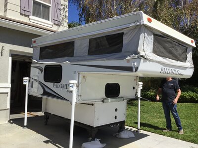 2012 palomino Bronco pop up lithium, inverter and induction cooktop