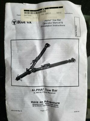 Patriot Brake System & Blue Ox Tow Bar